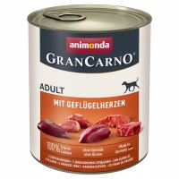 Animonda Gran Carno Adult drůbeží srdíčka 800g