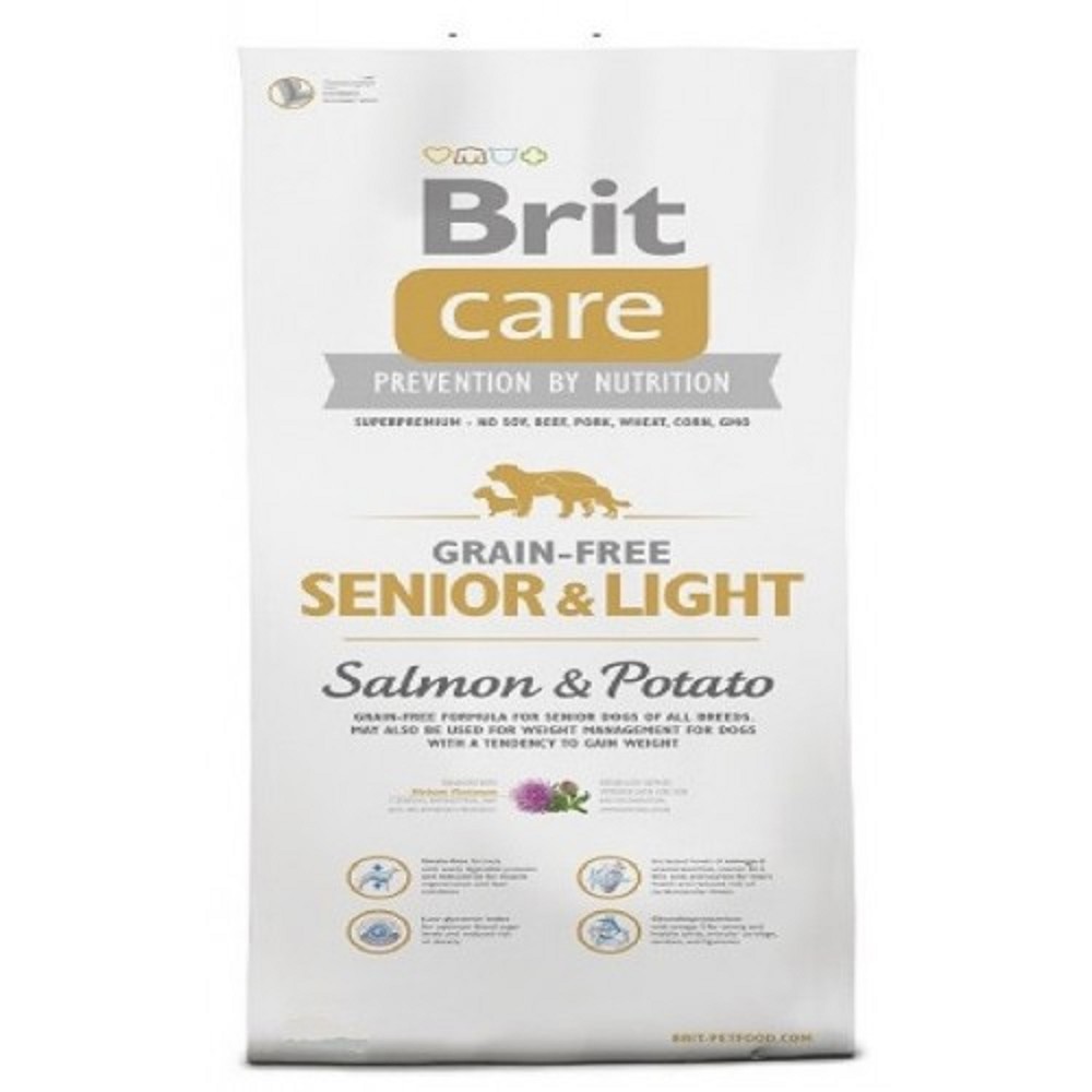 Brit Care Grain-Free Senior Light Salmon & Potato 1kg
