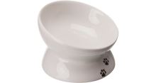 Trixie raised ceramic bowl, ergonomic 13cm, 0.15l, white