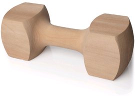 Dřevěná činka aport 27cm, 1kg
