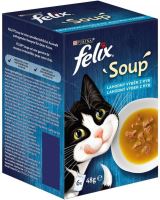 Felix Soup Delicious fish selection with cod with tuna with flounder 6 x 48 g