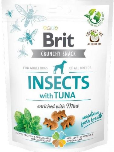 Brit Care Dog Crunchy Cracker with tuna and mint insects 200g